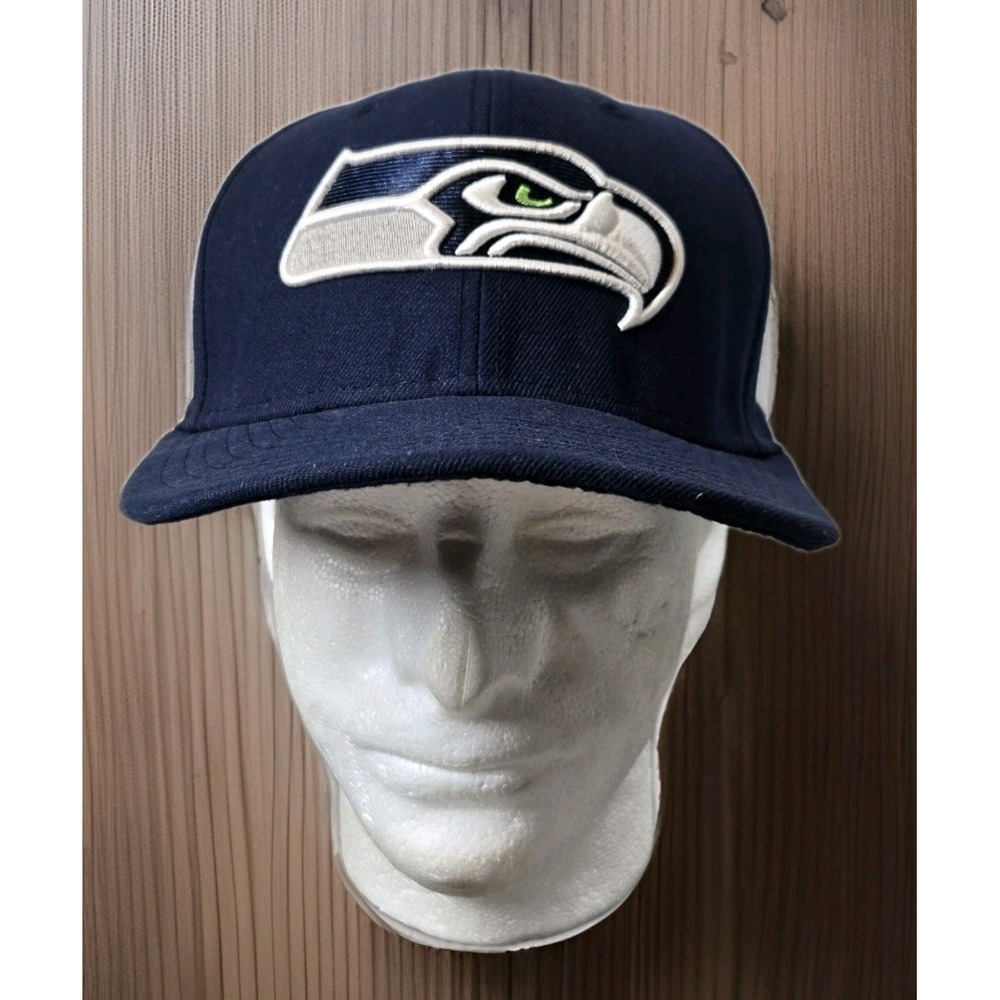 NFL Seattle‎ Seahawks Baseball Cap Hat Mens 7 1/4 Fitted Super Bowl XLIX New Era